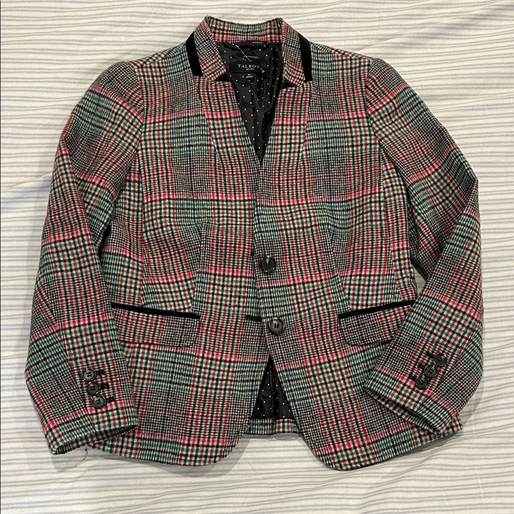 Talbots Plaid Blazer